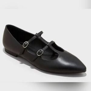 Women's Ginny T-Strap Mary Jane Ballet Flats with Memory Foam Insole